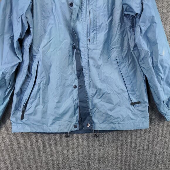 Columbia Omni-Tech Windbreaker Jacket Mens Small Blue Breathable Waterproof - Picture 3 of 16